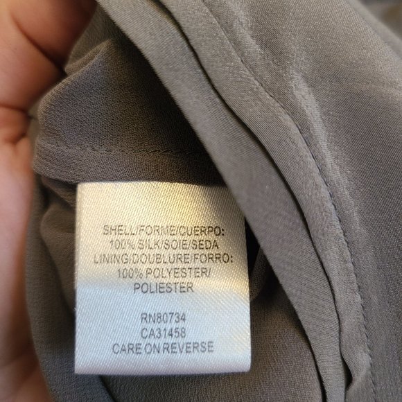 BCBG Grey pleated top - Picture 2 of 11